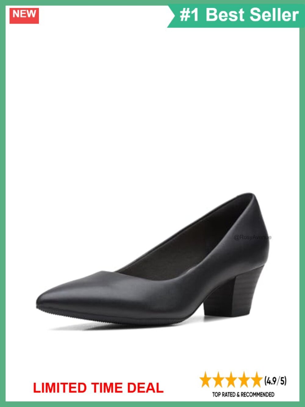 Clarks Teresa Step Women's Court Shoes 50mm Heel Comfortable